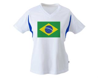 Brazilská vlajka Funkční tričko dámské