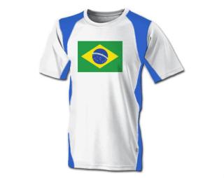 Brazilská vlajka Funkční tričko pánské