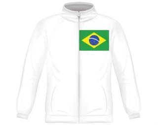 Brazilská vlajka Pánská mikina zip FRUIT