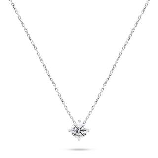 Brilio Silver Minimalistický stříbrný náhrdelník se zirkonem NCL73W