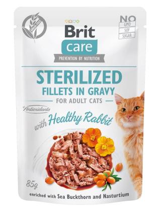 Brit Care Cat Sterilized Fillets in Gravy - Rabbit 85 g