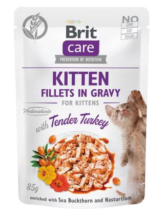 Brit Care Kitten Fillets in Gravy - Turkey 85 g