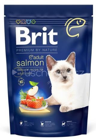 Brit Premium by Nature Cat. Adult Salmon, 1,5 kg