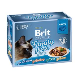 Brit Premium Cat Delicate Fillets in Gravy Family Plate 1020g