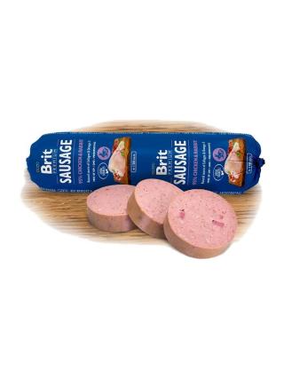 Brit Premium Sausage - salám pro psy chicken & rabbit - 800 g