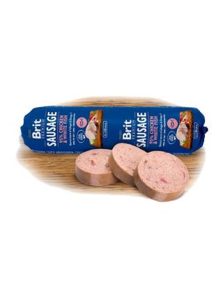 Brit Premium Sausage - salám pro psy chicken & white fish - 800 g