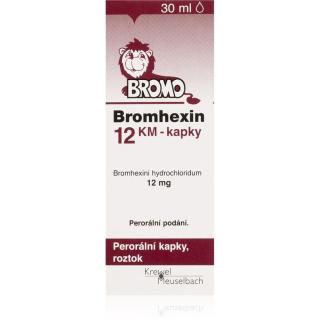 Bromhexin Bromhexin KM 12mg perorální kapky, roztok na odkašlávání 30 ml