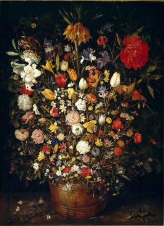 Brueghel, Jan the Elder - Obrazová reprodukce Large Bouquet of Flowers,