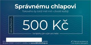 BRUNOshop.cz Elektronický poukaz PRO SPRÁVNÉHO CHLAPA 500 Kč