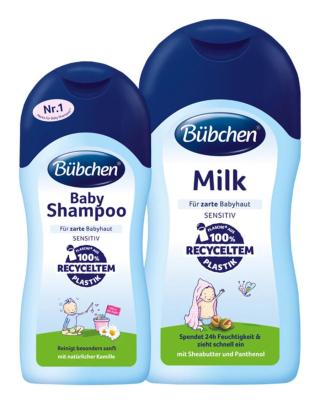 BÜBCHEN Set Baby šampon 200 ml+ Baby mléko 400 ml