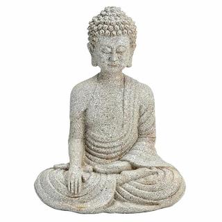 Buddha dotýkající se země japonská soška 26 cm - 26 cm