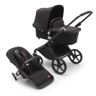 Bugaboo Fox Cub kočárek s přenosnou korbičkou a sedačkou 2023 Black / Midnight Black