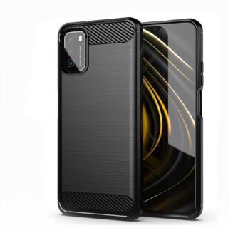 Bumper Carbon Lux pouzdro pro Xiaomi Redmi 9T černé