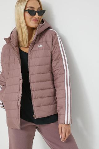 Bunda adidas Originals dámská, růžová barva, přechodná