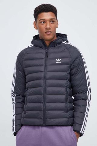 Bunda adidas Originals Padded Hooded Puffer Jacket pánská, černá barva, přechodná, IL2563