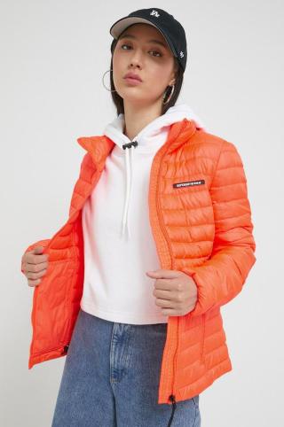 Bunda Superdry dámská, oranžová barva, přechodná