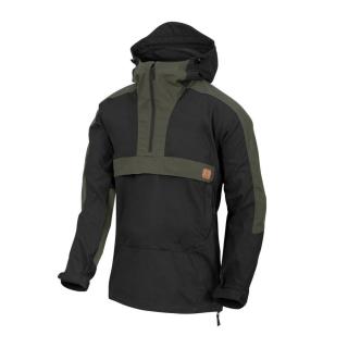 Bunda Woodsman Anorak® Helikon-Tex® - dvoubarevná černá / Taiga Green