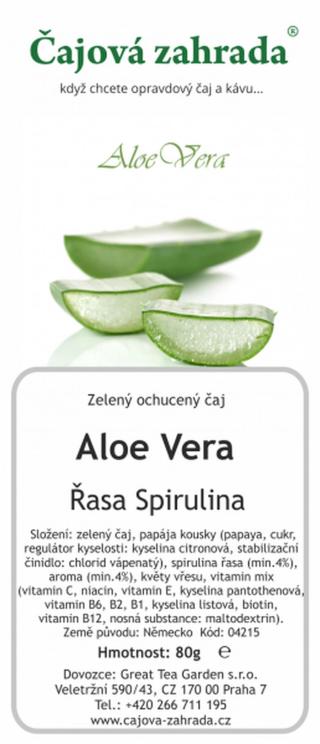 Čajová zahrada Aloe Vera & Řasa Spirulina - zelený ochucený čaj Varianta: zelený čaj 1000g