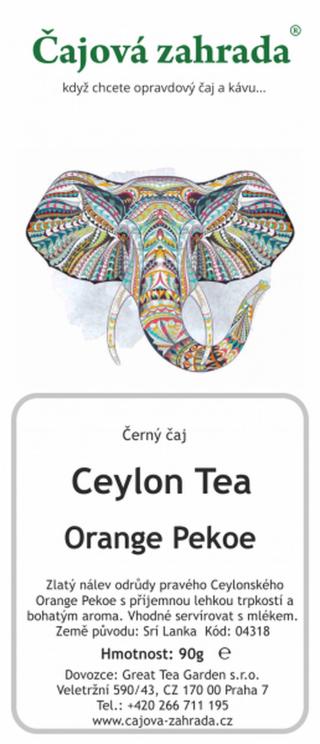 Čajová zahrada Ceylon Orange Pekoe - černý čaj Varianta: černý čaj 90g