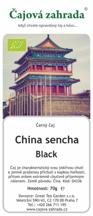 Čajová zahrada China Black Sencha - černý čaj Varianta: černý čaj 1000g