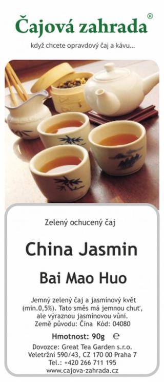 Čajová zahrada China Jasmín Bai Mao Huo - jasmínový čaj Varianta: zelený čaj 1000g