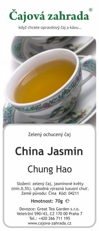 Čajová zahrada China Jasmin Chung Hao - jasmínový čaj Varianta: zelený čaj 1000g