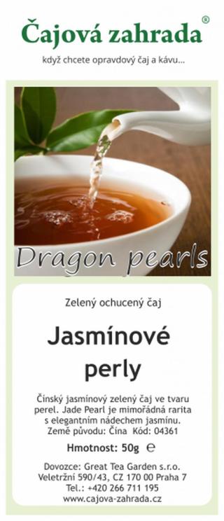 Čajová zahrada China Jasmínové perly - jasmínový čaj - zelený čaj