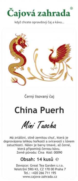 Čajová zahrada China Puerh Mini Tuocha 14ks - černý čaj