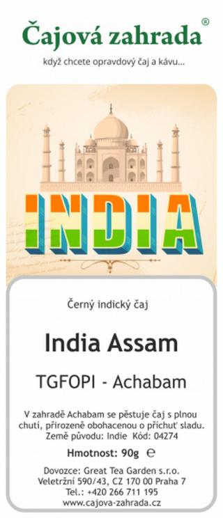 Čajová zahrada India Assam TGFOPI Achabam - černý čaj Varianta: černý čaj 1000g