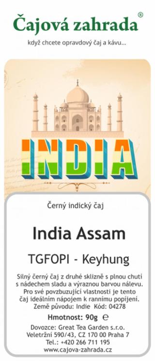 Čajová zahrada India Assam TGFOPI Keyhung - černý čaj Varianta: černý čaj 1000g