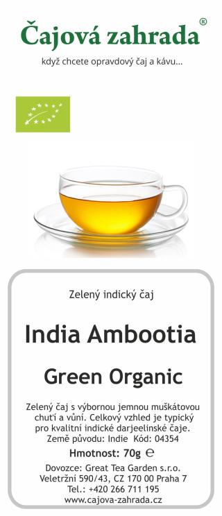 Čajová zahrada India Darjeeling Ambootia Green Organic - zelený čaj Varianta: zelený čaj 1000g