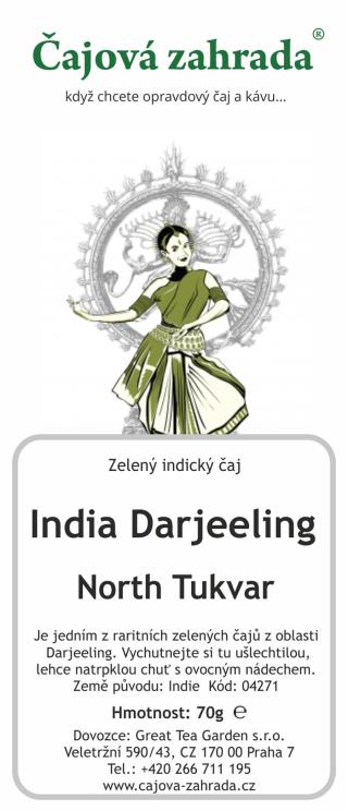 Čajová zahrada India Darjeeling KGFOPI North Tukvar - zelený čaj Varianta: zelený čaj 1000g