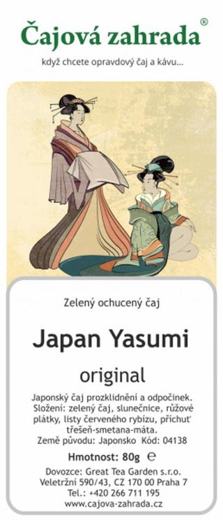 Čajová zahrada Japan Yasumi - zelený čaj Varianta: zelený čaj 1000g