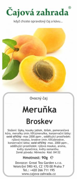 Čajová zahrada Meruňka & Broskev - ovocný čaj Varianta: ovocný čaj 500g