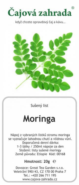 Čajová zahrada Moringa listy - bylinný čaj