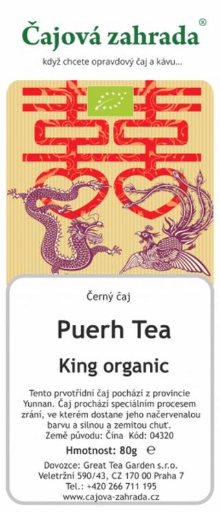 Čajová zahrada Puerh Tea King Organic - černý čaj Varianta: černý čaj 1000g