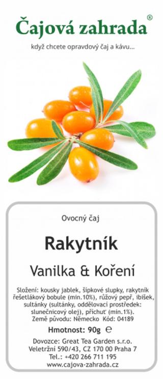 Čajová zahrada Rakytník & Vanilka & Koření - ovocný čaj Varianta: ovocný čaj 500g