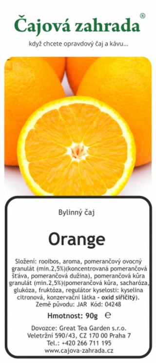 Čajová zahrada Rooibos Orange - Pomeranč Varianta: rooibos čaj 1000g