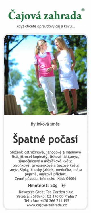 Čajová zahrada Špatné počasí - bylinná směs