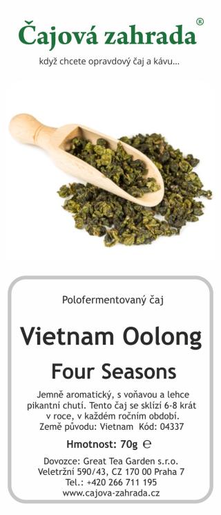 Čajová zahrada Vietnam Four Seasons Oolong Varianta: oolong čaj 1000g