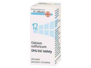 Calcium Sulfuricum Dhu d6 neobalené tablety 200