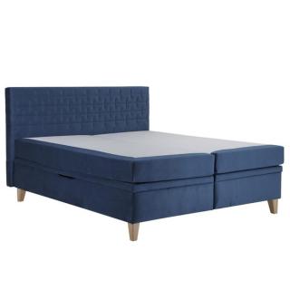 Čalouněná postel Dante 180x200, modrá, včetně matrace
