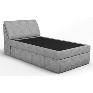 Čalouněná postel Lorel 120x200, šedá, vč. matrace a topperu