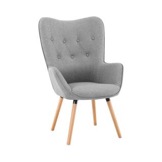Čalouněná židle - do 160 kg - sedací plocha 43 x 49 cm - šedá