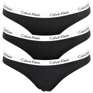 Calvin Klein 3 PACK - dámská tanga QD3587E-001 XS