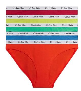 Calvin Klein 5 PACK - dámské kalhotky Bikini QD3586E-BNG XS