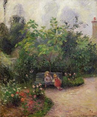 Camille Pissarro - Obrazová reprodukce A Corner of the Garden at the Hermitage, Pontoise,