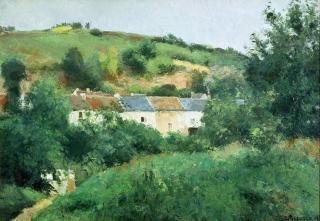 Camille Pissarro - Obrazová reprodukce The Path in the Village, 1875,
