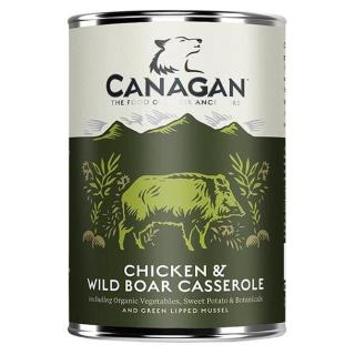CANAGAN Chicken & wild boar casserole konzerva pro psy 400 g