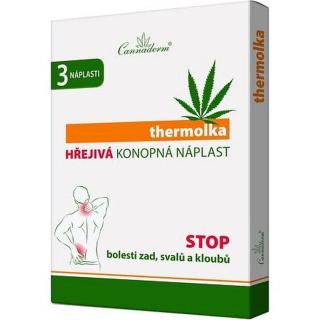 Cannaderm Thermolka Hřejivá Náplast New 3 Ks